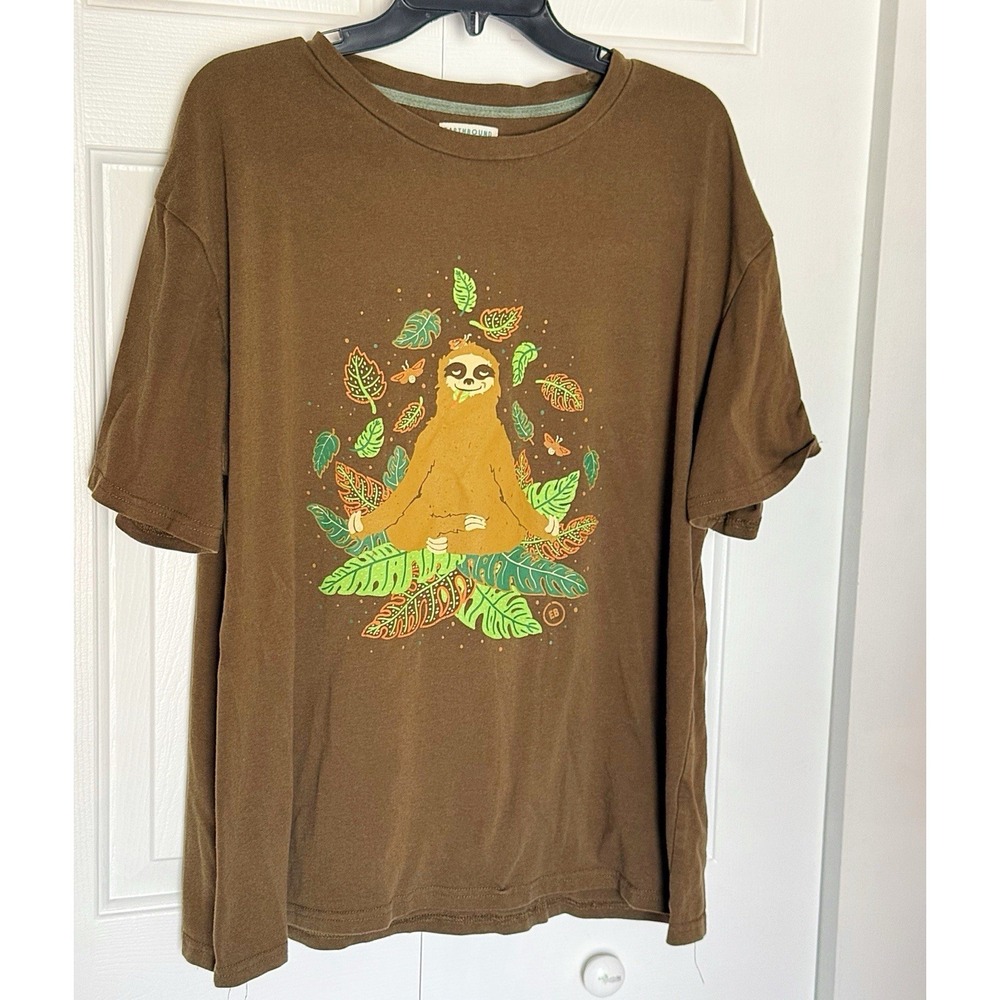 Earthbound XL Brown Sloth T-shirt